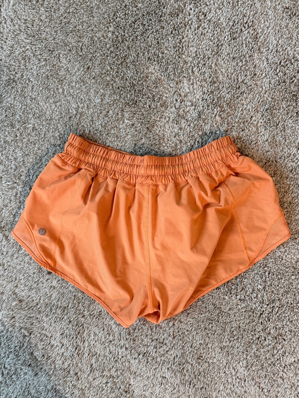 lululemon athletica Orange Running Shorts